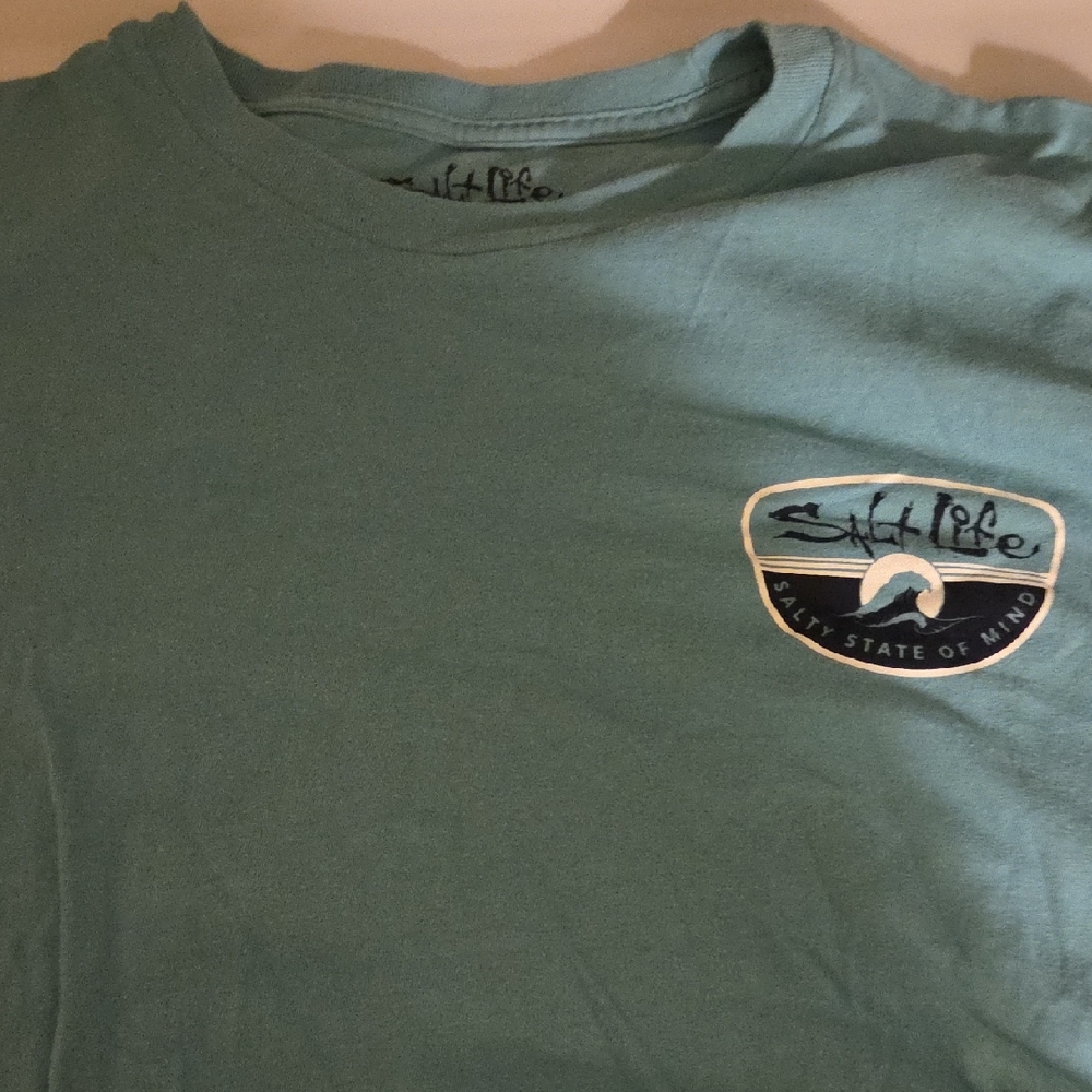 Salt Life Men's Aqua Short Sleeve Tee